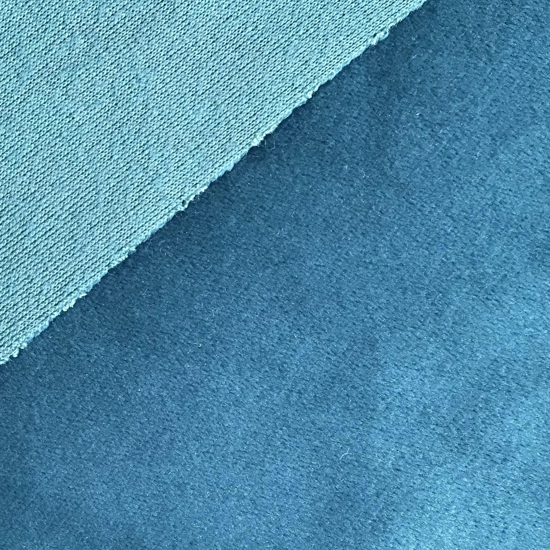 100%Polyester velvet fabric Customized Blue Velour Towel Holland Velvet Upholstery Curtain Sofa Holland Fabric