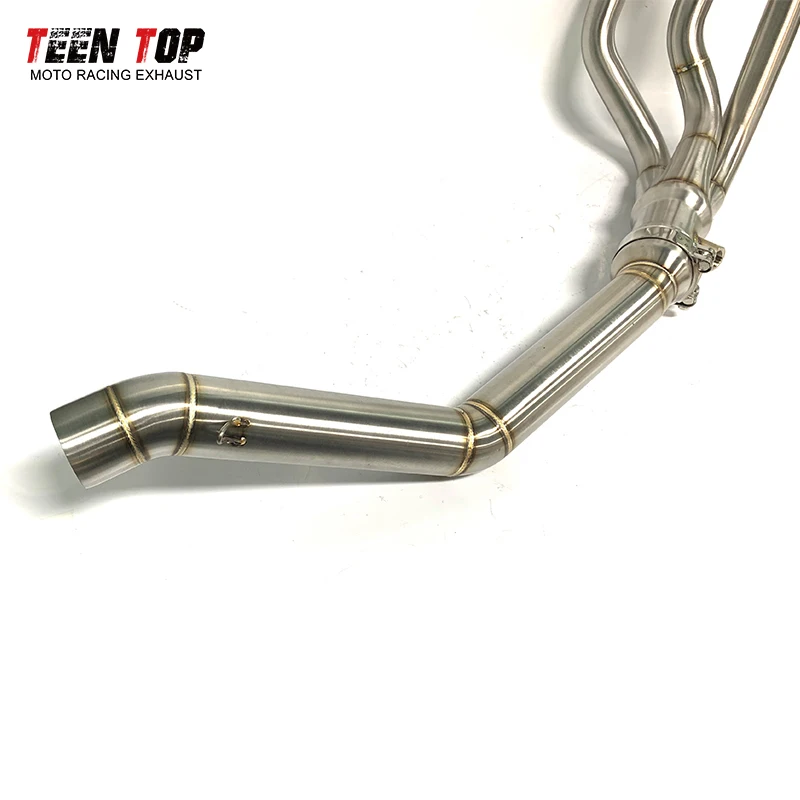 Exhaust Header Downpipe 100% Tested Pipe With Resonated For MT09 2014-2020/MT09 Tracer 2015-2017/XSR900 2016-2019/