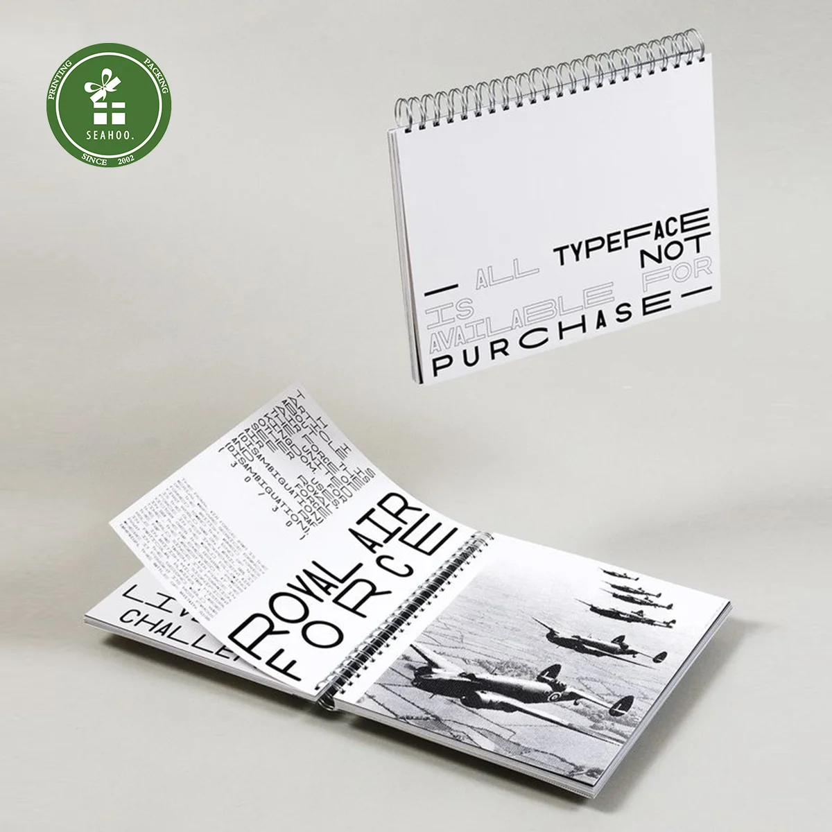 Customized Spiral Notebook Printing Custom Your Design Journal Line Pages Wire-O Binding Notebooks