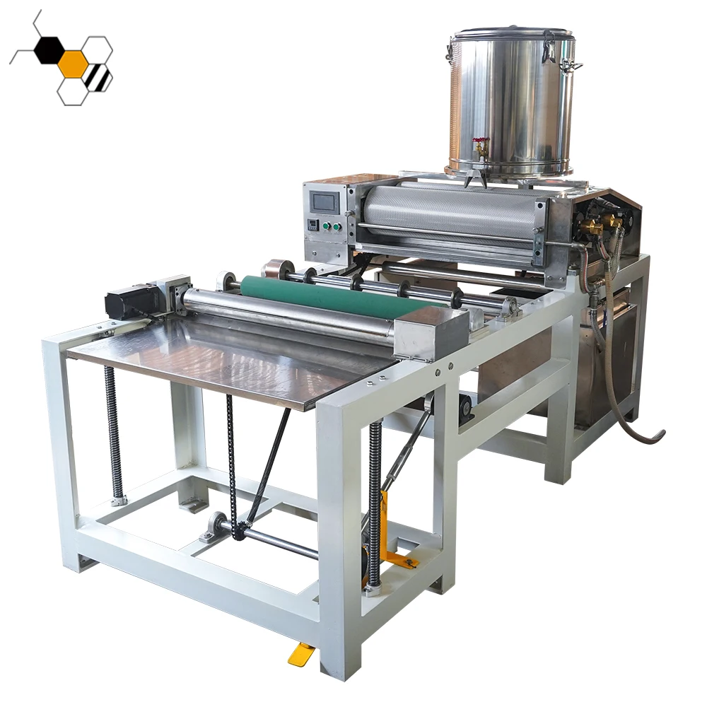 Electric auto beeswax embossing machine full automatic beeswax foundation machine