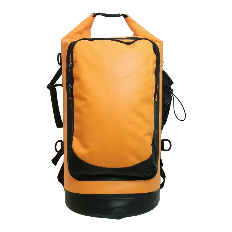 Factory Hot Sale 500D PVC Roll-Top Floating Waterproof Dry Bag Backpack for Hiking Travel Kayaking Waterproof backpack