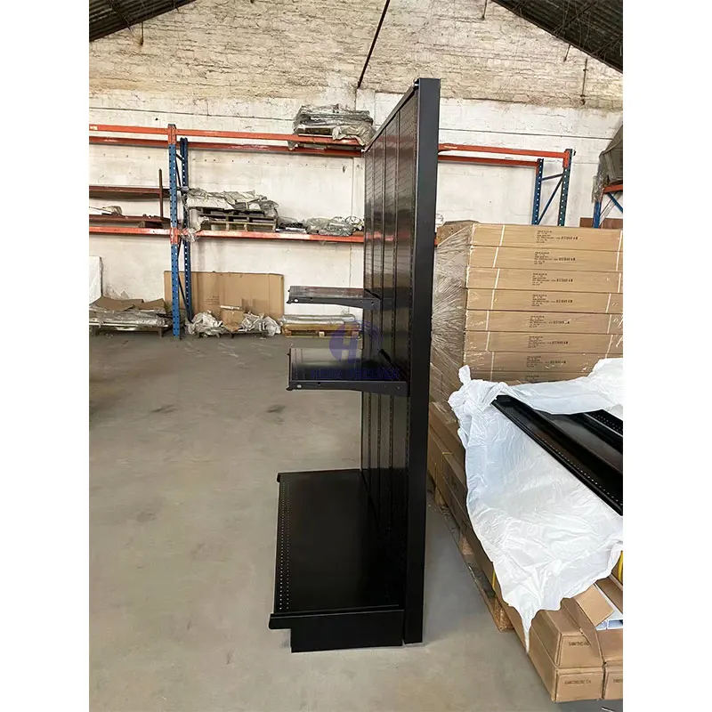 Customized Supermarket Rack Gondola Shelving Metal Supermarket Shelves Design Racks And Shelves Racks And Shelves Vendor Display