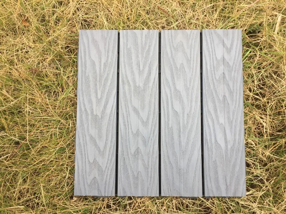 Outdoor reclaimed wooden flooring cheap wpc deck floor tile for ground