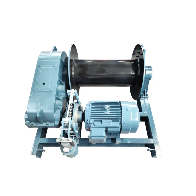 Electric/Diesel Engine Powered 5 Ton to 20 Barge Winch with Wire Rope for Cranes Auto Applications 12V