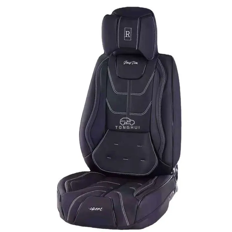 Car Seat Covers With Car Seat Cushion Luxury Pvc Pu Universal Leather Seat Cover Car Accessories