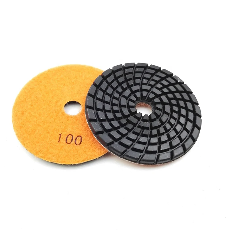 4inch Diamond resin bond concrete polishing pads #1500 Renew Sanding
