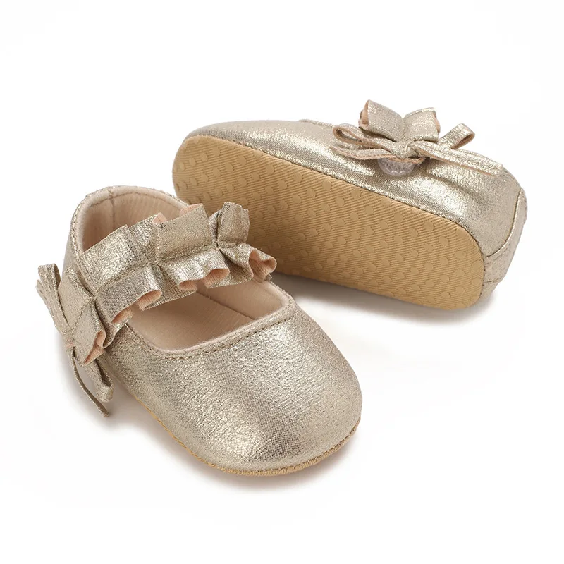 Enchanting Baby Princess Ballerina Flats - Soft & Sparkling For Tiny Tots Baby Dress Shoes