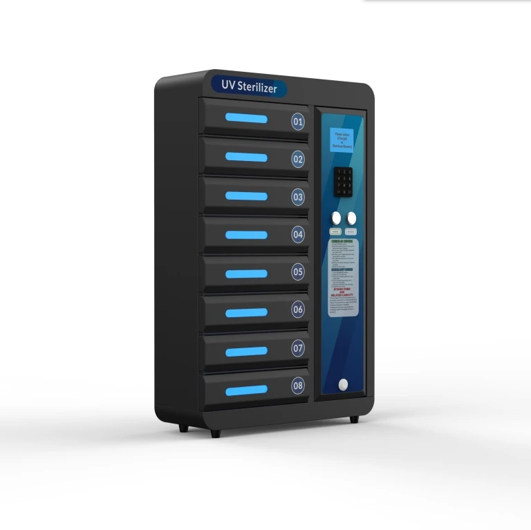  UV-C стерилизатор 8 ячеек шкафчик для зарядки мобильных