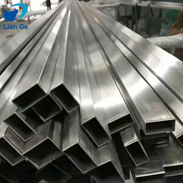 polished bright stainless steel square pipe prices