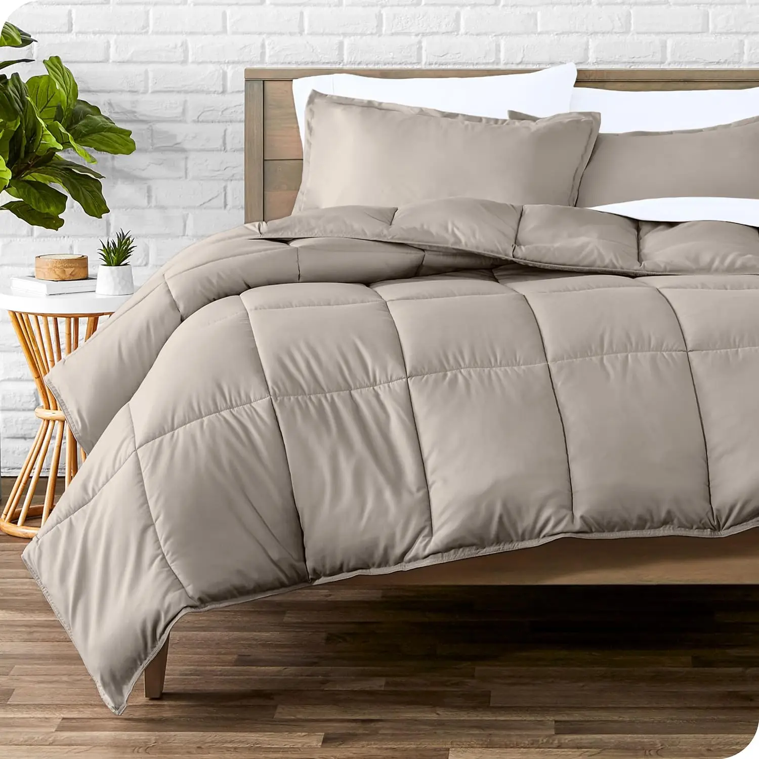 Durable Long Lasting Home Bedding Duvet Inset Ultra Soft All Season Warmth Microfiber Comforter Set