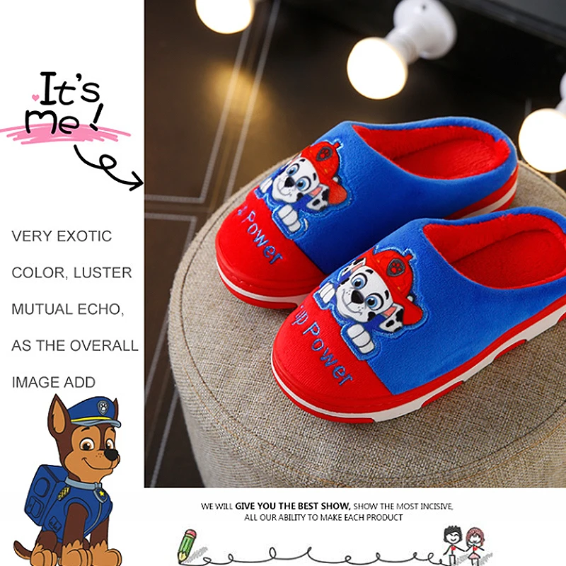 Детские новые детские хлопковые тапочки команды ван для мужчин и женщин на осень и зиму комнатные детские тапочки для мальчиков