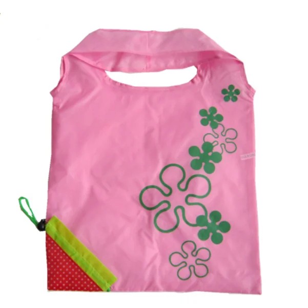 2023 BSCI Certificate Promotional Strawberry Custom Logo Foldable Reusable Strawberry Shopping Tote Bag