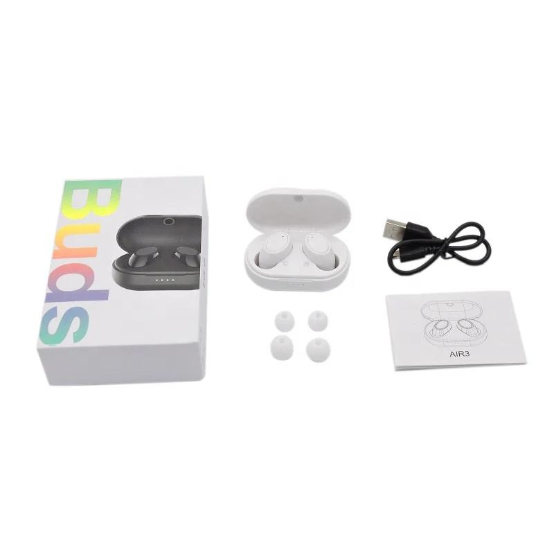 2021 Newest Model Air3 TWS Wireless Earphone V5.0 Waterproof Earbuds Sport Headphone OEM Logo