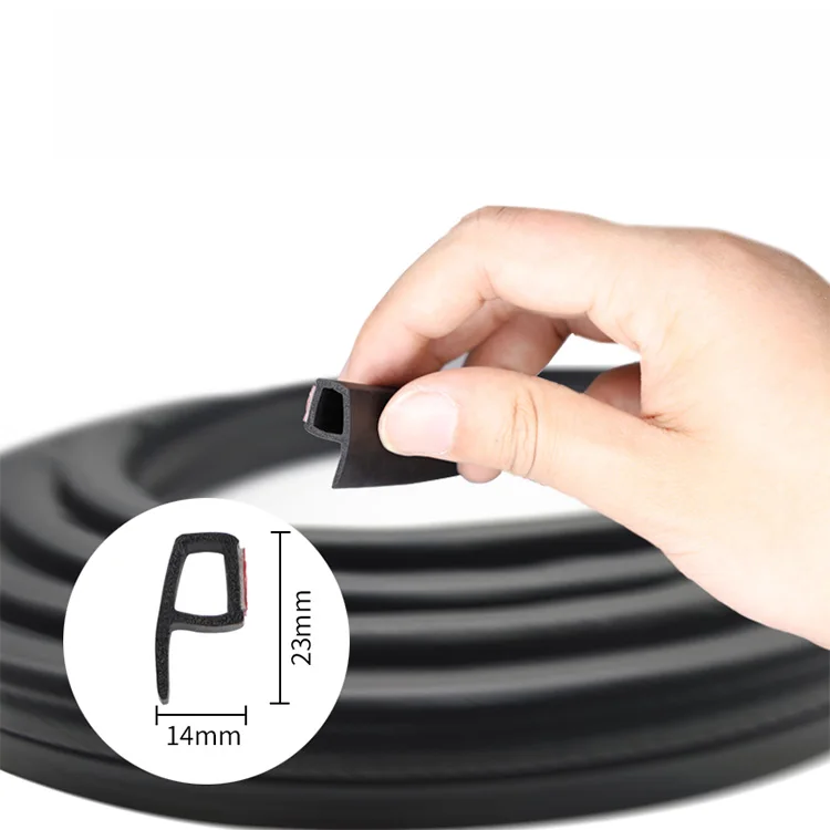 Anti-noise Waterproof Dustproof Epdm Tpe Cr Car Window Rubber Seal Gasket With 3m Tape