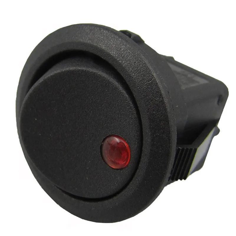 3 pin10A 250V AC неоновая лампа led Круглый тумблер