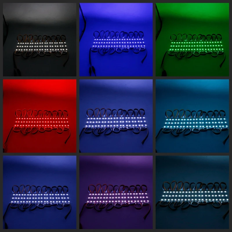 4 In 1 Adjustable IP65 Waterproof 12V Display Modules RGBW SMD 5050 LED Module Lights for Advertising