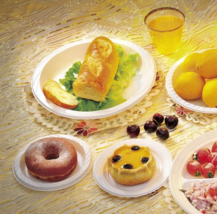 custom round plastic plates disposable party dinner food 6 7 9 10.25 inch pp / ps  parties dish