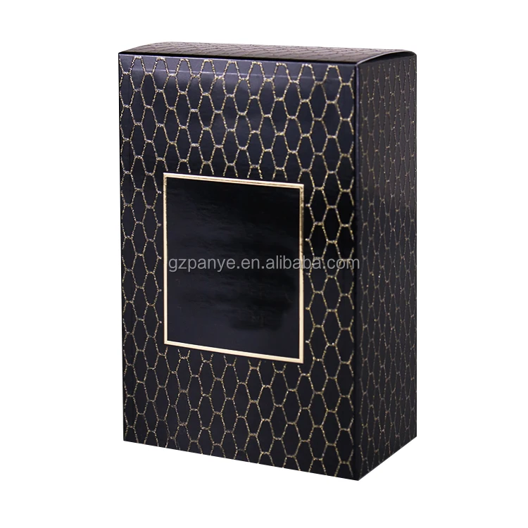 Classical Luxury Custom Black Set Leather Jewelry Perfume Gift packaging Box For cosmetics And Gift storage
