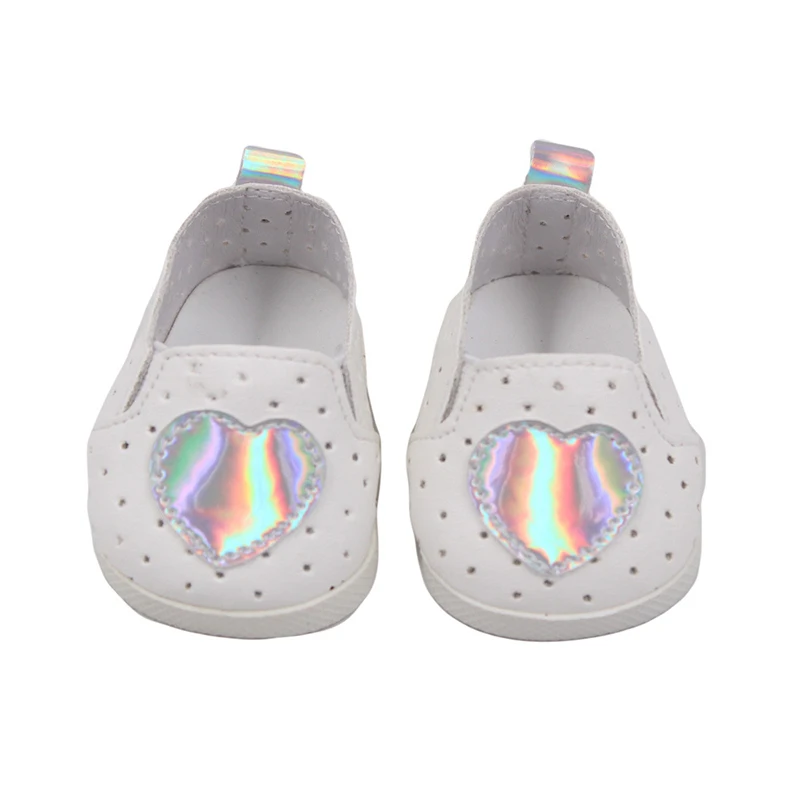 Heart 4 Colors Shoes for New Born Baby Dolls Cute Shoes for 18 inch Baby Doll Shoes