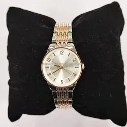 Luxurious Bangle Gift Small Wrist 26mm Shiny Face Metal Binding Strap With Jewelry Buckle Quartz Watch Women