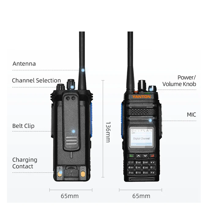 radio dmr 10W digital amateur two way radio YANTON DM-860