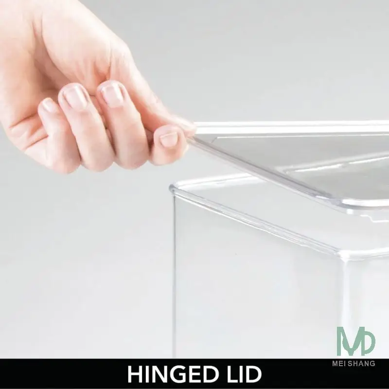 Shoes Stackable Closet Plastic Storage Box with Lid