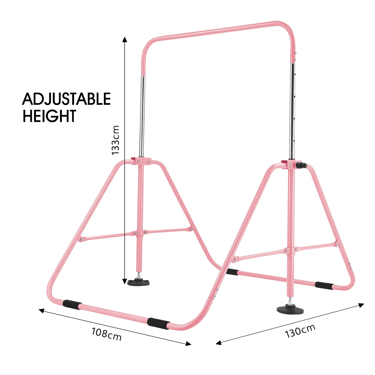 Kids Gymnastics Bar Training Equipment Home Folding Junior Kip Bar for 3-7 Years