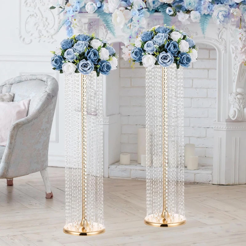 Eco-friendly Table Decoration Flower Balls Wedding Centerpieces Decorative White Silk Roses Artificial Flowers