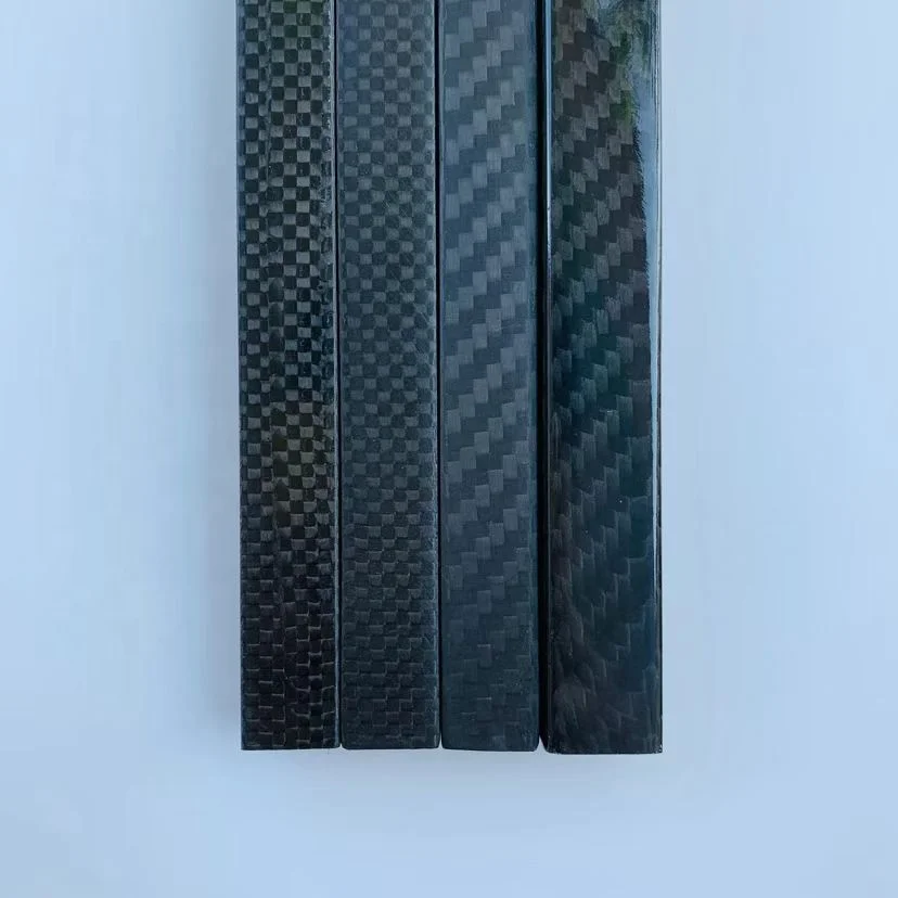 20x20x18mm, L458mm Carbon Fiber Square Tube with Custom Holes