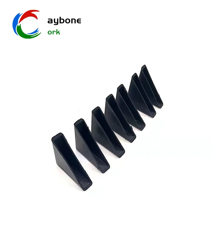 50/60/80mm Black Plastic Protective Corner for Shipping Glass Edge Corner Protector for Carton Boxes Packaging Application