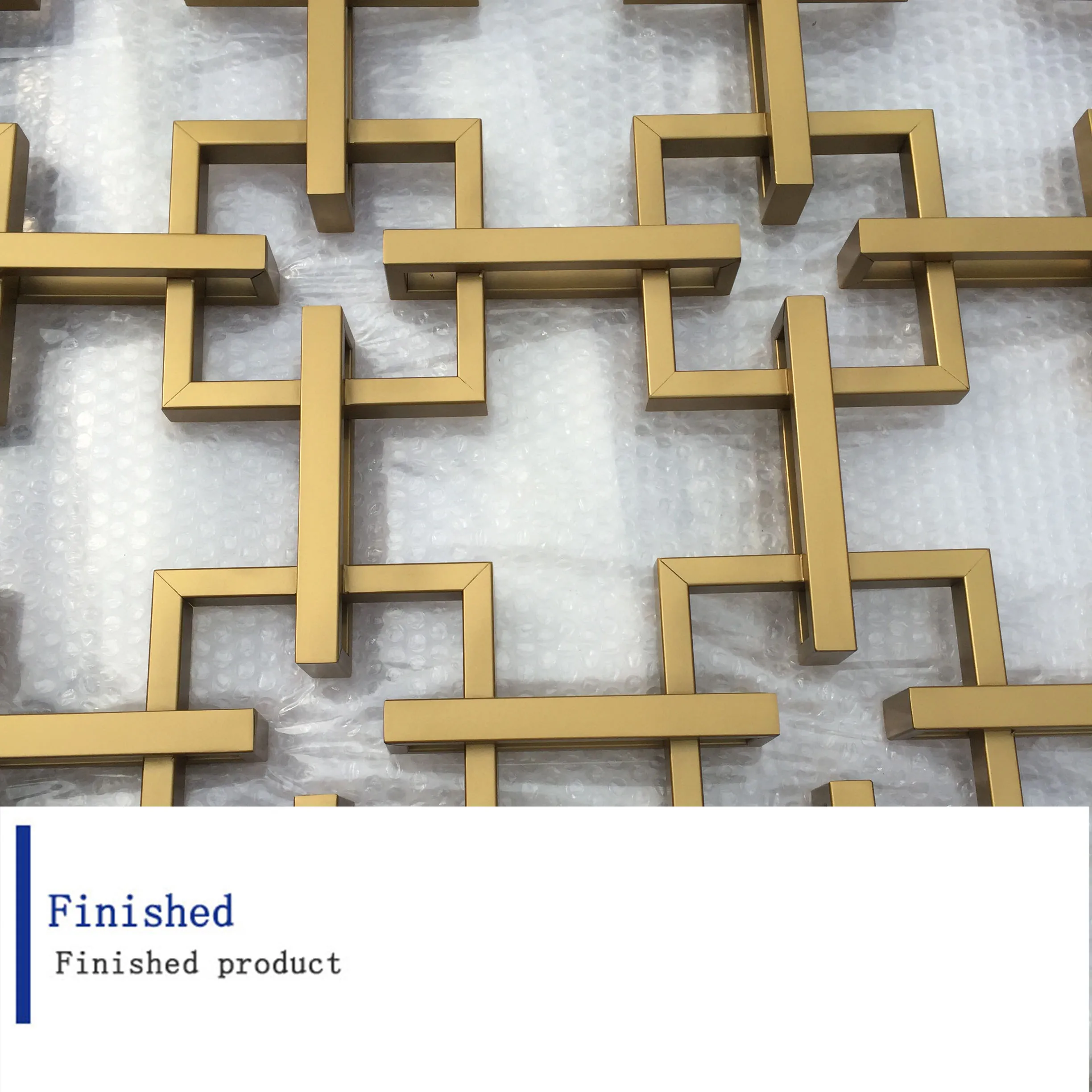 Metal Interior Style High Quality Custom Design Gold Brushed Stainless Steel Laser Cut Room Divider Partition