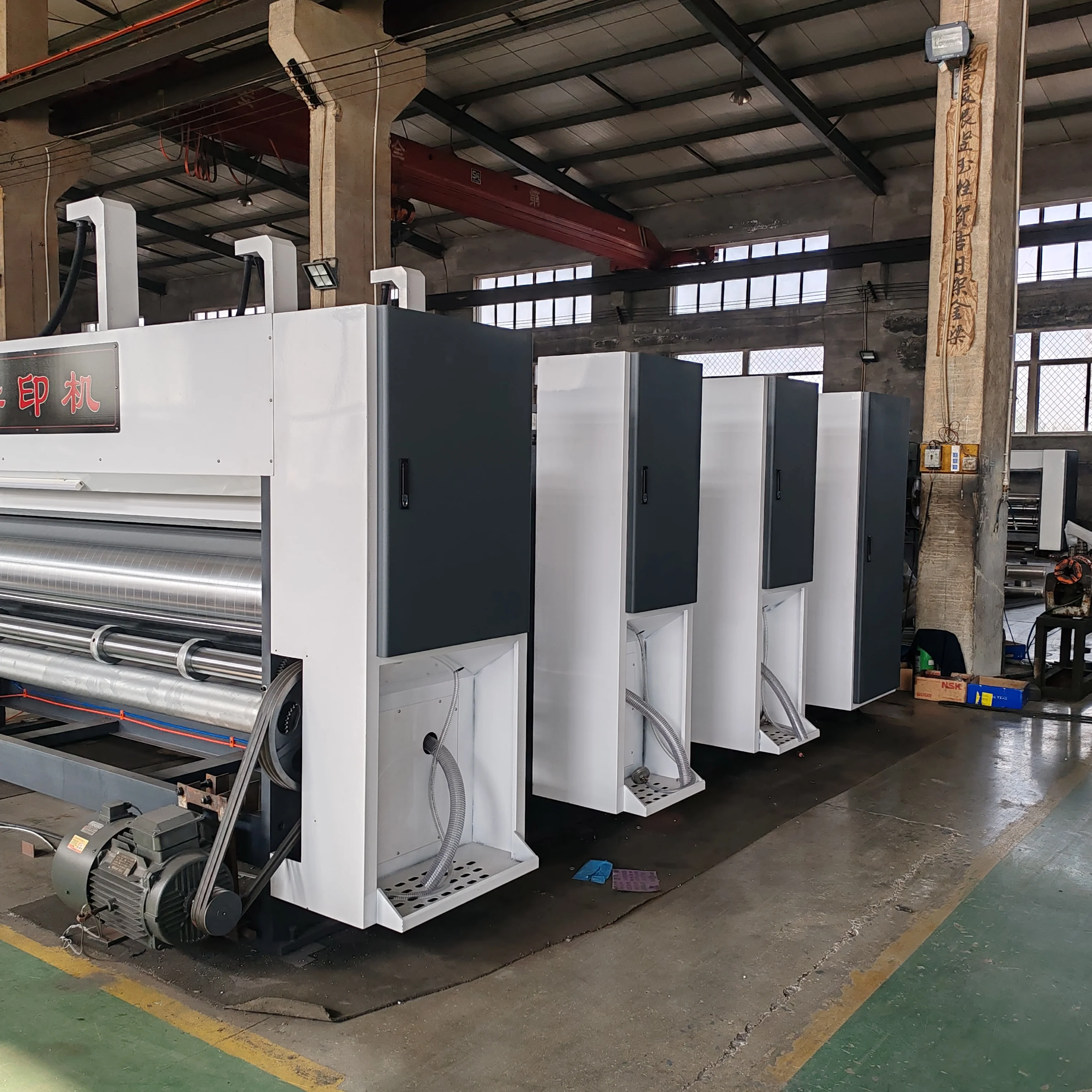 YSF-D Auto Corrugated Cardboard Box Printing Slotting Die Cutting Machinery Flexo Printer Machine For Corrugated Cardboard