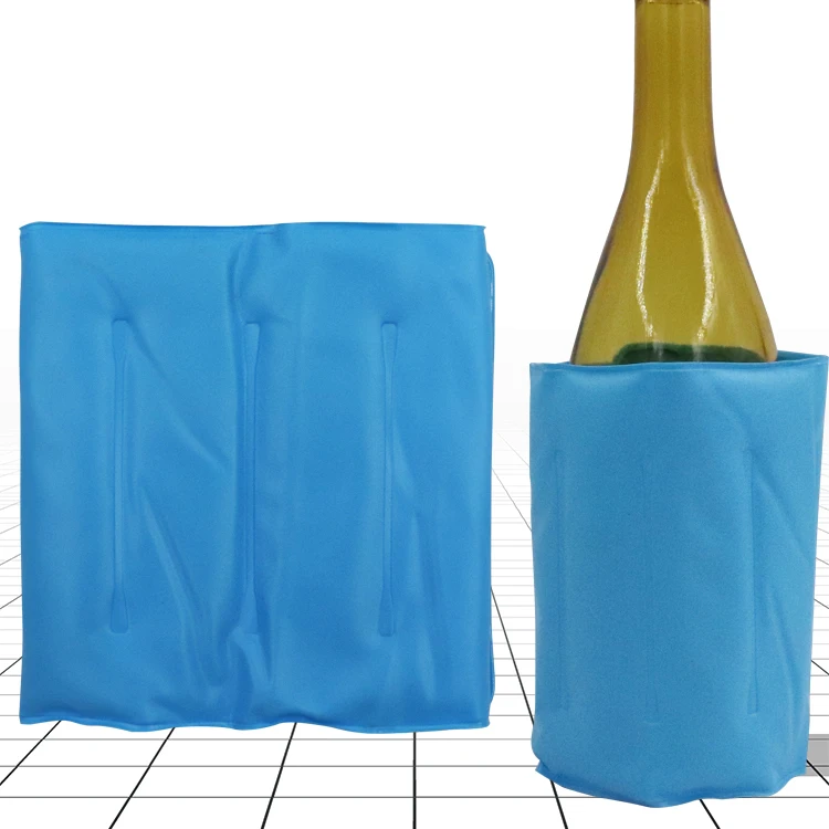 PVC portable sleeve outdoor beer chilling wine bottle cooler