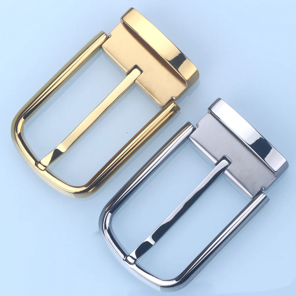 High Quality Pvd Plating 35mm/39mm Wide Stainless Steel Pin Buckle Luxury Pin Belt Buckles For Men