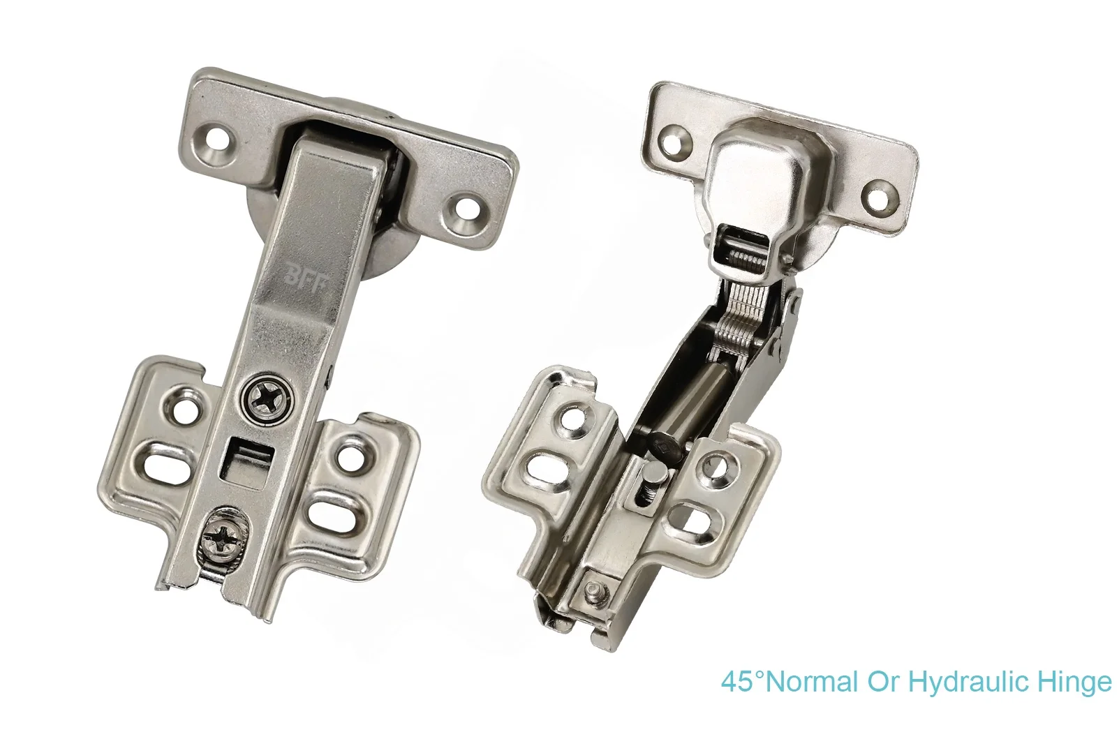 Soft Close 45 Degrees Furniture Hinge Clip On Iron Metal Kitchen Cabinet Door Concealed Hinge