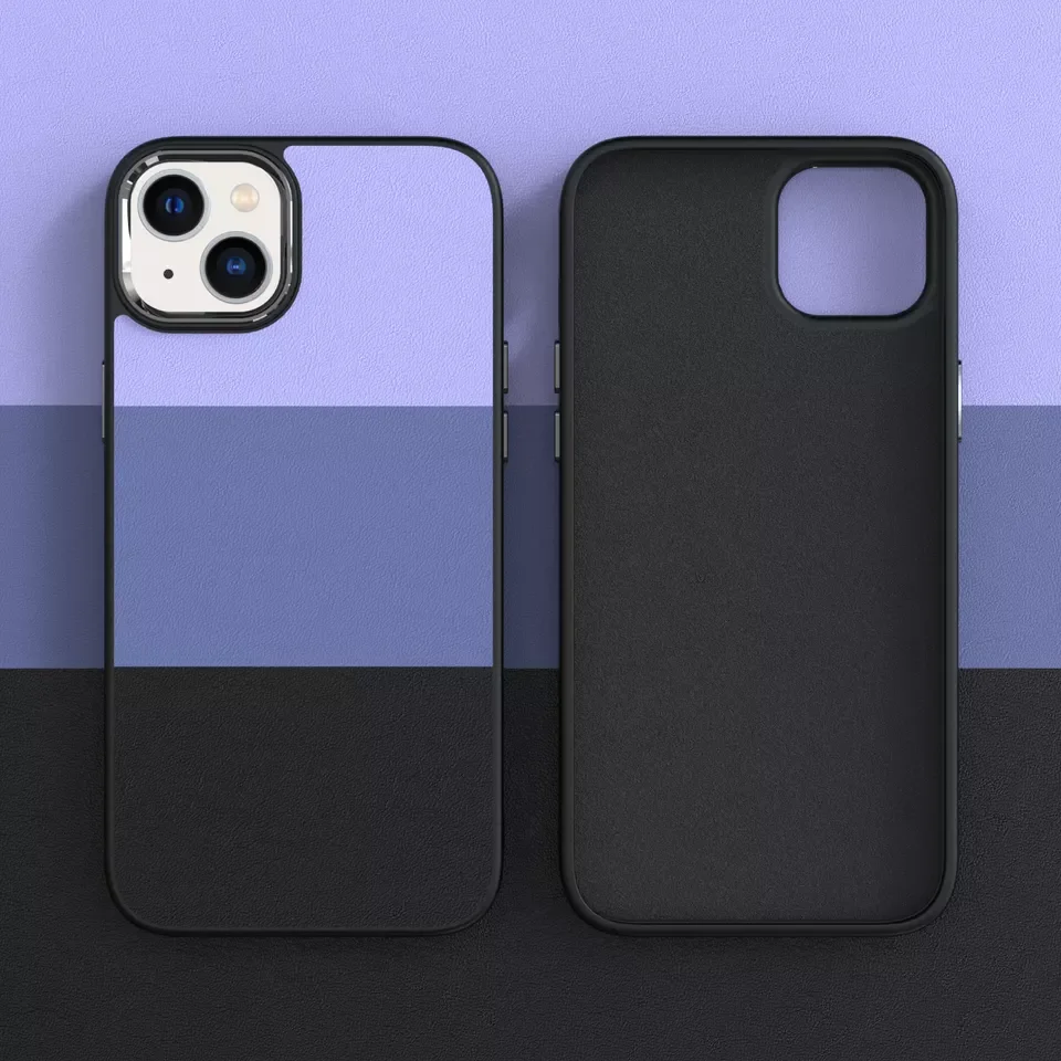 Luxury Silicone Leather Pu Metal Color Blocking Phone Cover Case For iPhone 7G 8G X XR XS 14 Plus 13 Pro Max 12 11