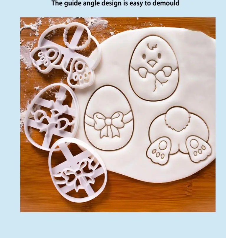 Cake Tools Easter Bunny Rabbit Chick Bunny Egg Plastic Mold Decorating Cupcake Decorating Fondant Tool Easter Mold