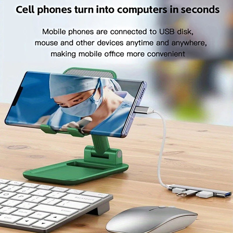 USB3.1 Mini USB Multi Splitter 4in1 Docking Station Ultra Slim Super Speed Aluminum Type C Hub For Computer Laptop PC