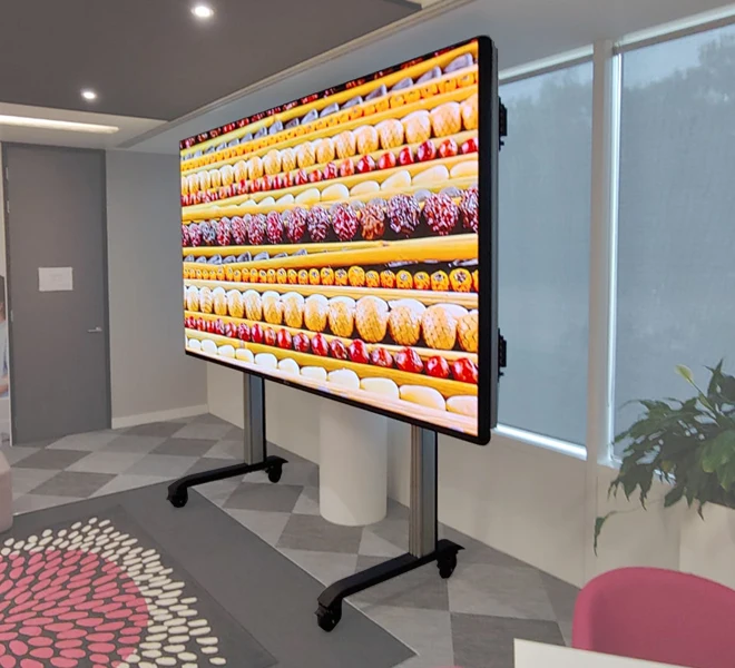 4K 8K Small Pixel Led Video Wall Panel High Refresh Rate P1.5 Led Display Screen with Standing Support for Filming/conference