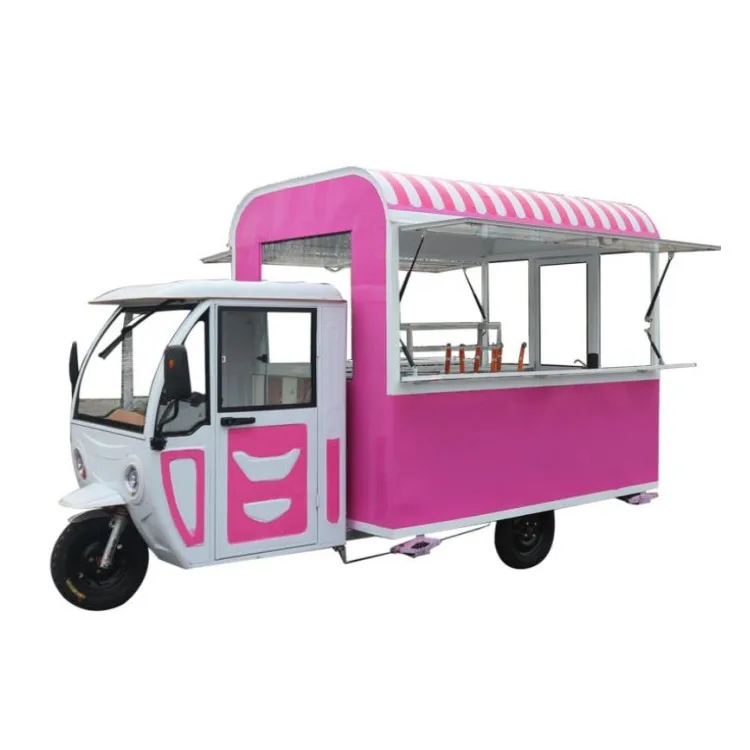 Professional multifunction Gasoline Mobile Fast Food Truck food cart