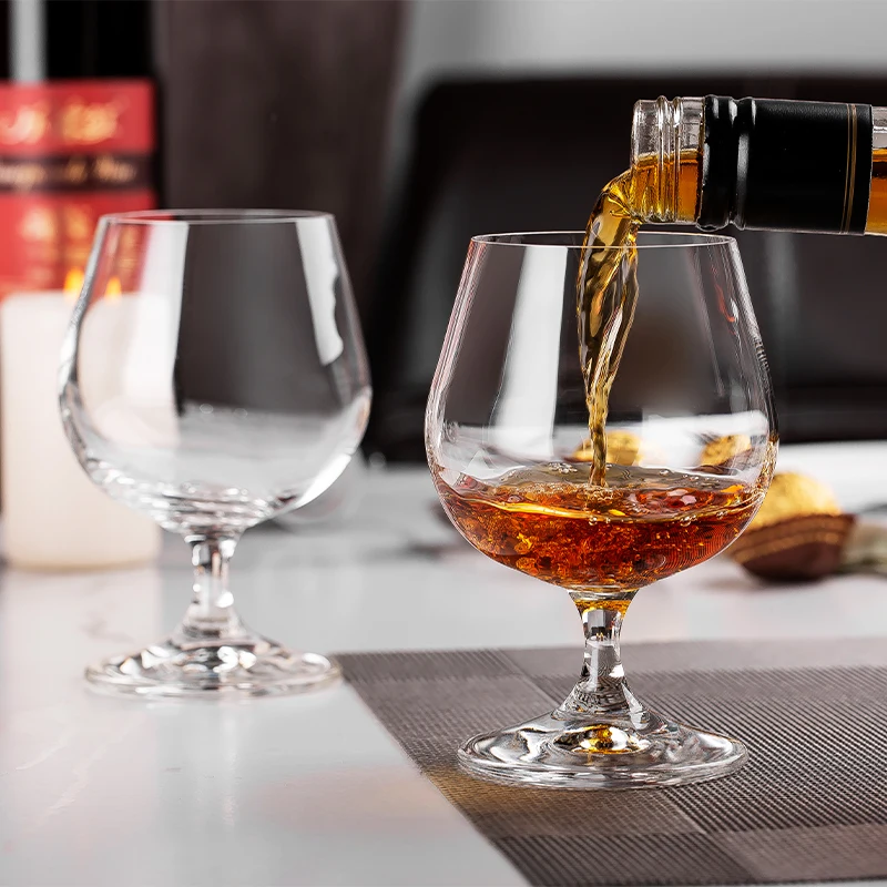 Hot Sale 250ml 360ml 650ml Crystal Wine Glasses Brandy Glass Cognac Whiskey Wine Cup Short Stem Snifter for Wedding