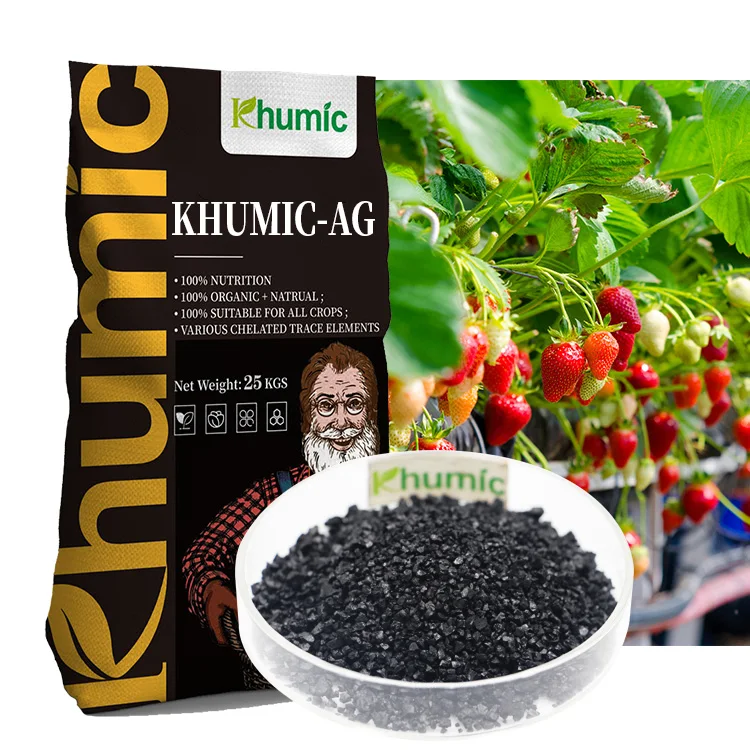 Гуминовая кислота khumic-AG базовое удобрение леонардита органическое в гранулах гумата черного