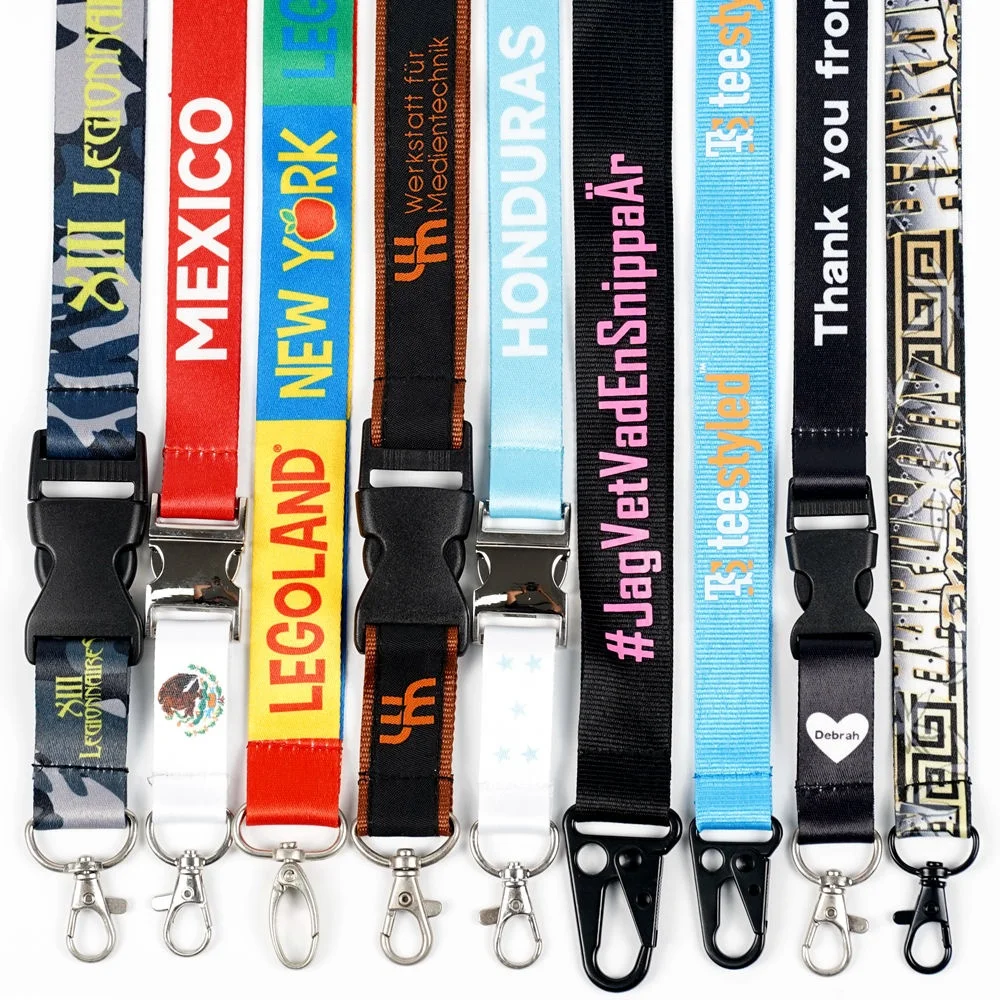 Promotional custom polyester Custom Lanyard Lanyards With Logo Custom Lanyards