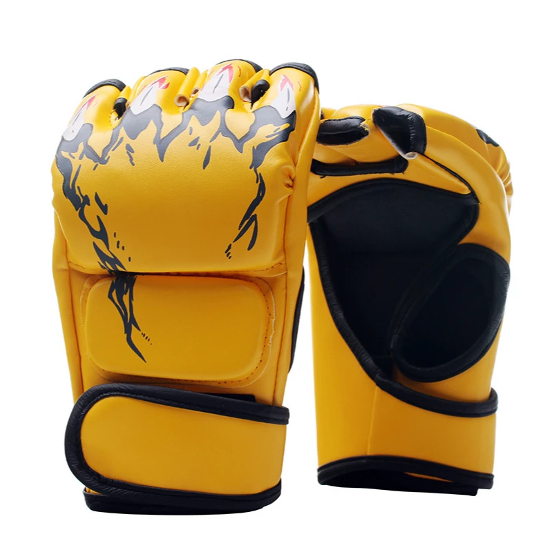 
2021 MMA half finger boxing training gloves 
