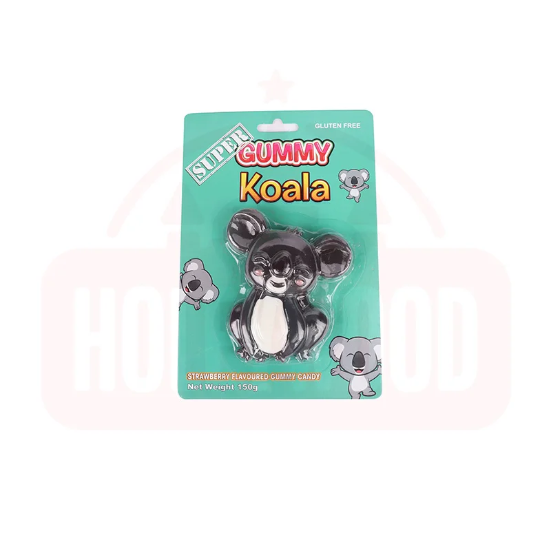 HOLEYWOOD 150g Large Koala Classic Cartoon Animal Gummy Candy Cute Styling Fruity Sweet Taste Sugar Supermarkets 150 Piece