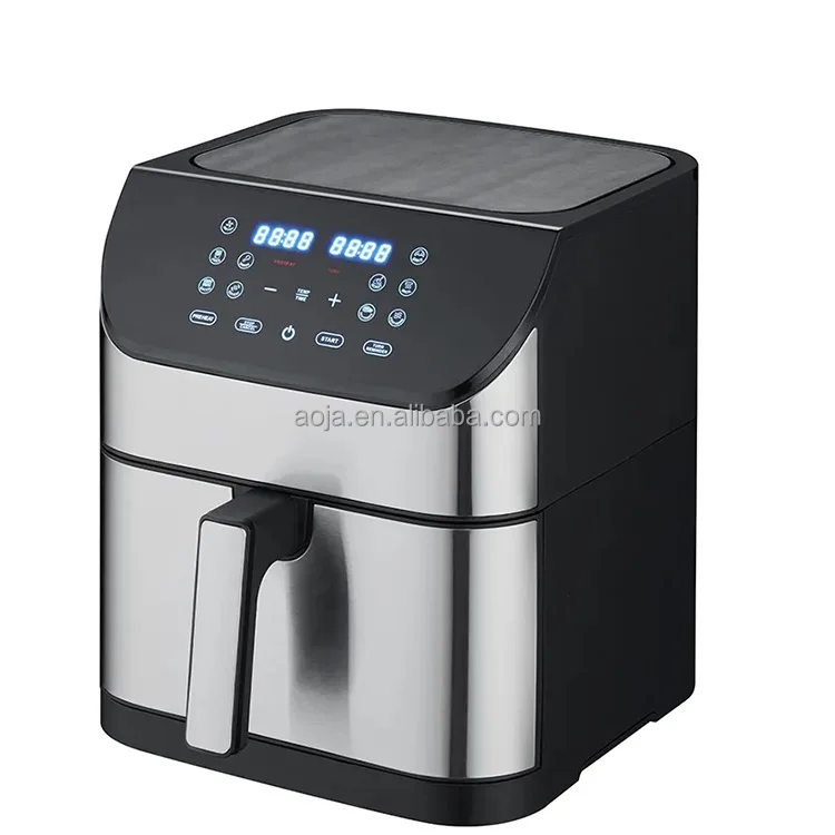 6/8L 1500W smart  air fryer with glass window air fryer Most Popular Visible Factory Price Good Quality Window LCD Display