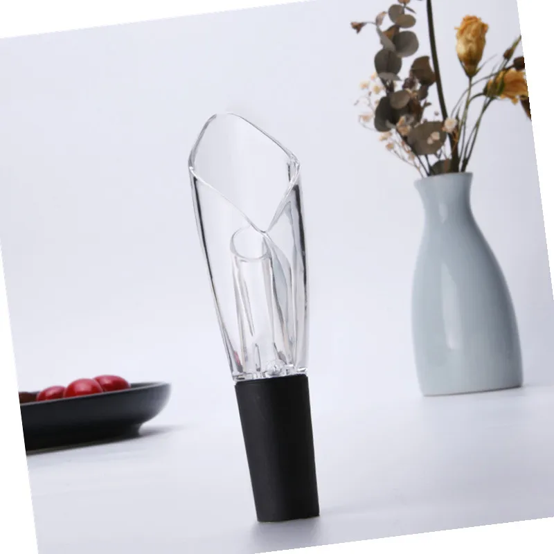 
high quality wine accessory acrylic aerator pourer / foil wine bottle decanter pourer barware 