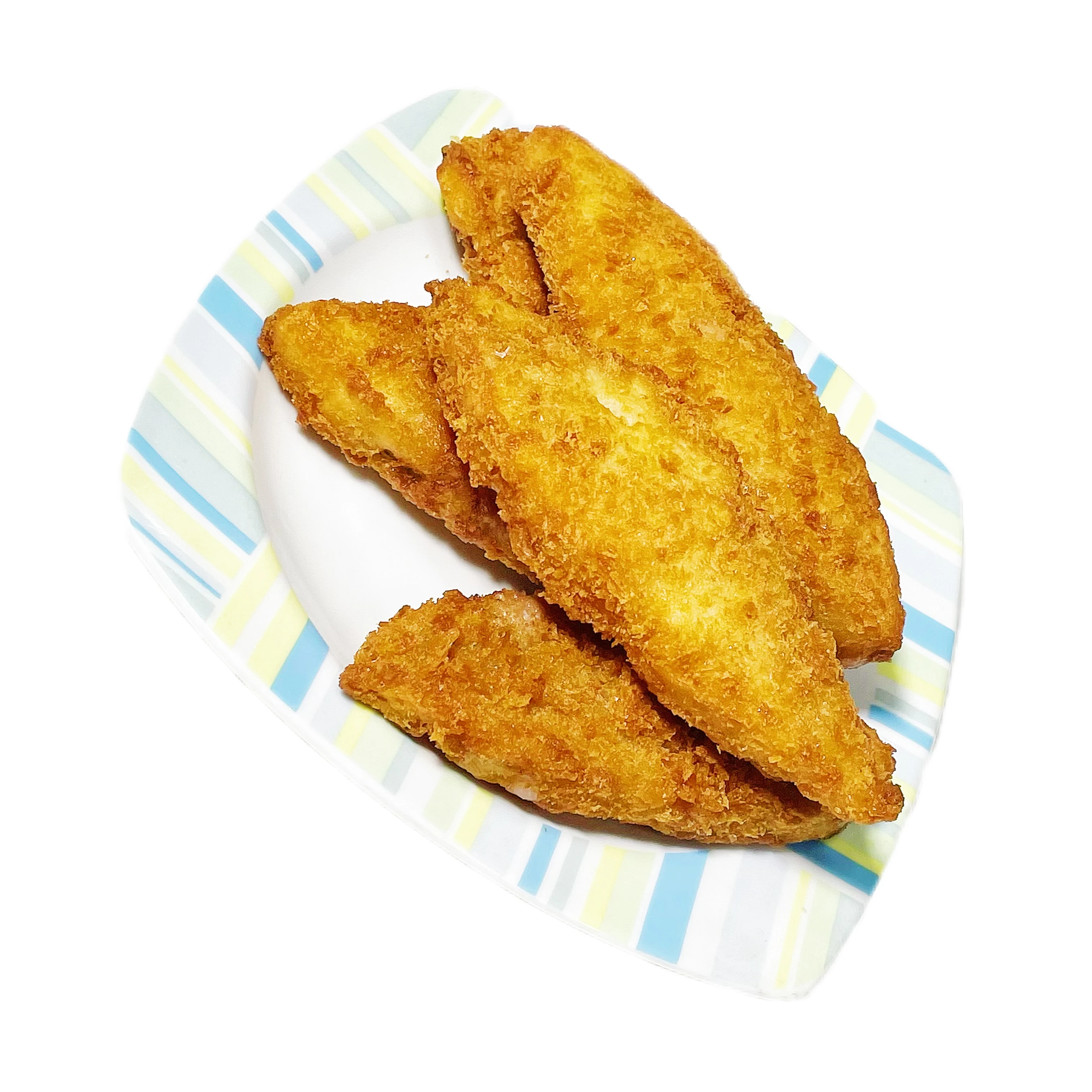 Huiyang Frozen Chinese Sea food Snacks Breaded Pollock Fish Fillet Made of Wheat Flour Fried Pollock Muscle Comida