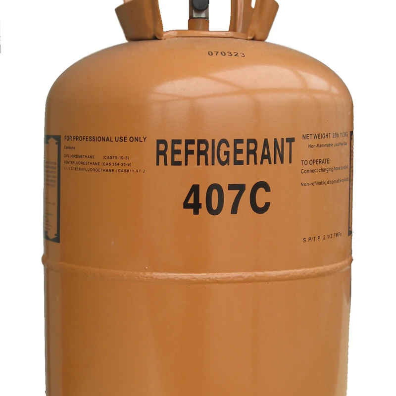 2023 Hot Sale High Quality 99.9% Purity R407C Refrigerant Gas Clear Industrial Grade with CAS Numbers 811-97-2 354-33-6