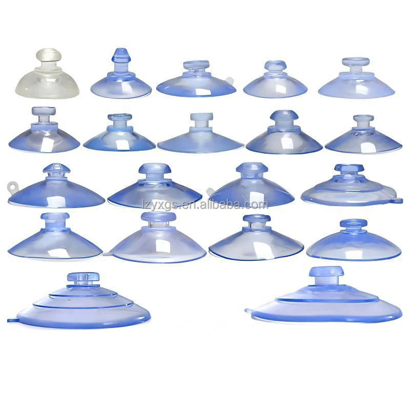 15MM Mushroom Head Transparent PVC Plastic Car Fixed Small Glass Suction